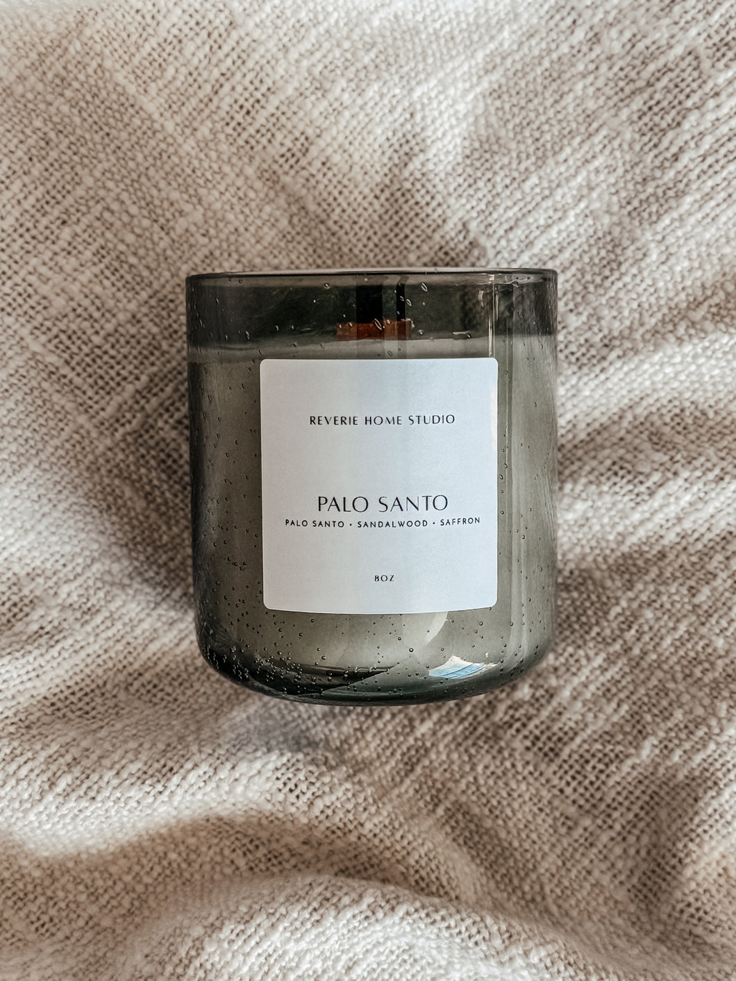 Palo Santo- 8oz Wooden Wick Candle