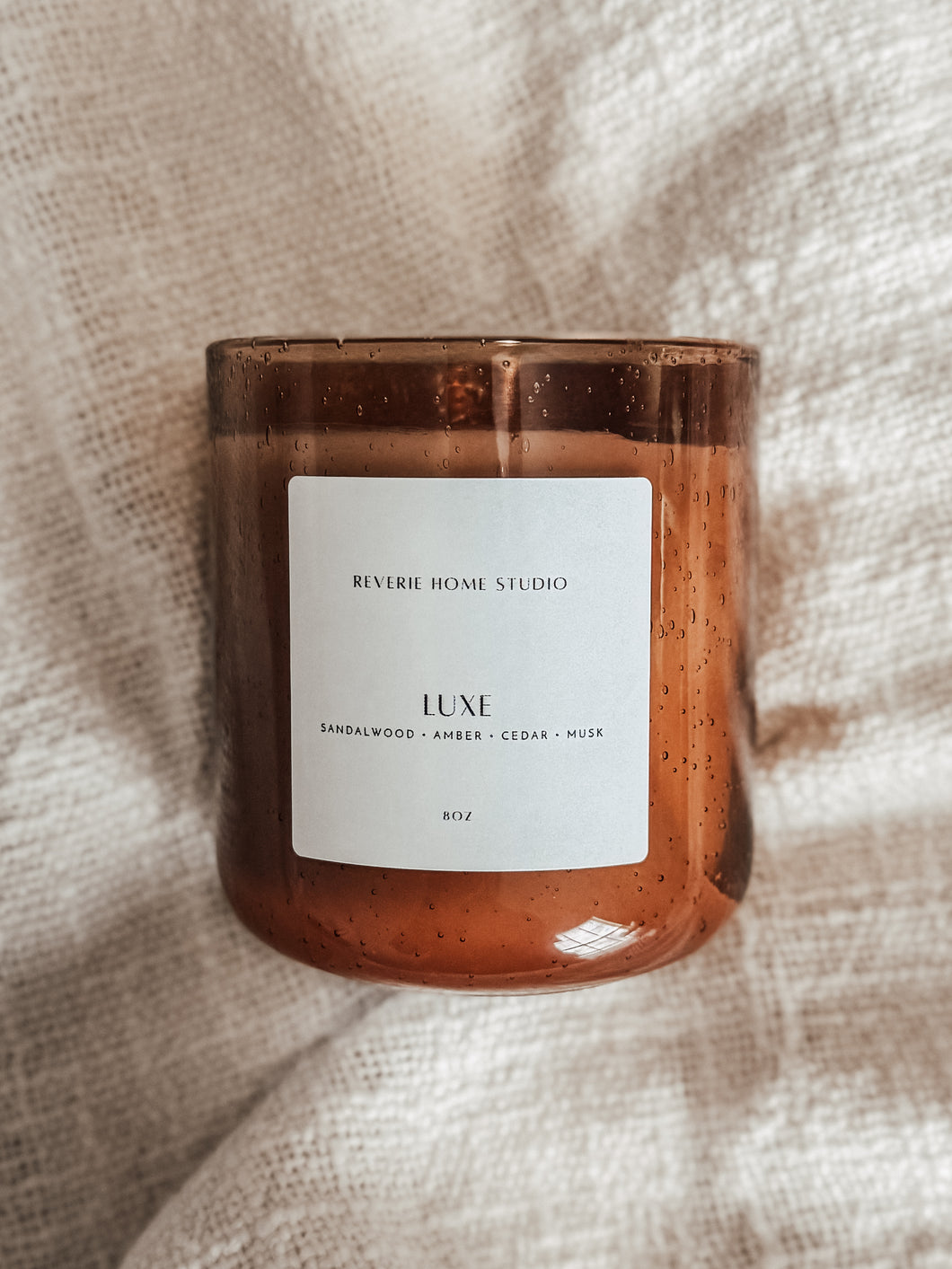 Luxe- 8 oz Wooden Wick Candle